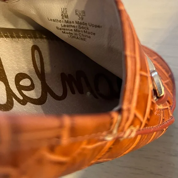 Sam Edelman Women’s Loraine Bit Loafer - Cognac Croc Leather - Size 9 - Picture 10 of 10